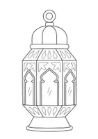 Vorschau - Arbeitsblätter - Fensterbild Ramadan-Laterne, zum Ausmalen, Ausmalbild, Ausmalbilder, Kunst - Seite 1