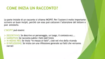 anteprima - Presentazioni / Lavagne - IL TESTO NARRATIVO: struttura e caratteristiche - Pagina 2