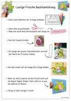 Vorschau - Mal- und Bastelvorlagen - Basteln Frühling/Sommer: Lustige Frösche Kunstprojekt #edukiaustria - Seite 2