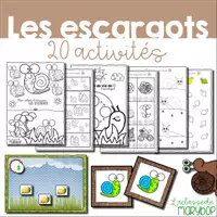 Aperçu - Jeux - Cahier d´activités - Les escargots - Page de couverture