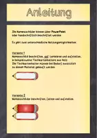 Vorschau - Mal- und Bastelvorlagen - Bunte Namensschilder in Stiftform (PDF/PPT) - Seite 1