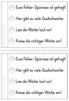 Vorschau - Arbeitsblätter - Fehler Spürnasen Lies genau! Lesegenauigkeit Deutsch 1.Klasse 2.Klasse - Seite 2