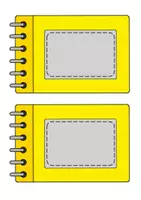 Vorschau - Anderer Materialtyp - Bunte Namensschilder in Notizbuch-Form (PDF/PPT) - Seite 2