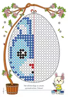 Vorschau - Arbeitsblätter - Ostern Symmetrie I Osterei (Kreise) - Seite 1