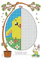 Vorschau - Arbeitsblätter - Ostern Symmetrie I Osterei (Kreise) - Seite 2