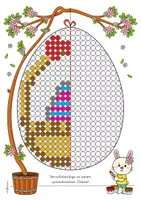 Vorschau - Arbeitsblätter - Ostern Symmetrie I Osterei (Kreise) - Seite 3