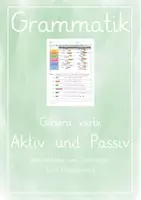 Vorschau - Unterrichtsreihen - Genera verbi - Aktiv und Passiv - Deckblatt