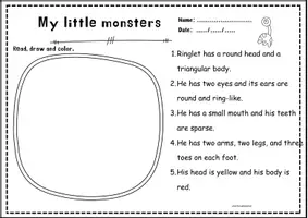 Προεπισκόπηση - Φύλλα εργασίας - My little monsters - Kidlosopher- Τερατάκια ανάγνωσης - Σελίδα 2