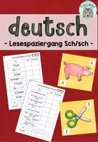 Vorschau - Arbeitsblätter - Lesespaziergang Sch/sch (passend zu TINTO) - Deckblatt