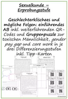 Vorschau - Arbeitsblätter - Sexualkunde Erprobungsstufe: Geschlechterklischees; differenziert - Deckblatt