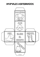 Vista previa - Juegos / Gamificación - DADO SOBRE LOS GRUPOS DE ANIMALES VERTEBRADOS - página 3