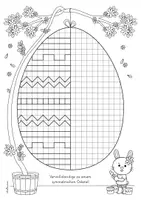 Vorschau - Arbeitsblätter - Ostern Symmetrie I Osterei (Punkte I Karo I Raute) - Seite 3