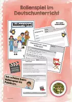 Vorschau - Arbeitsblätter - Rollenspiel/ Szenisches Spiel im Deutschunterricht - Deckblatt