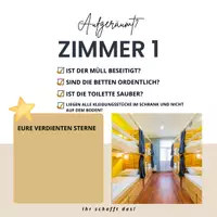 Vorschau - Poster - Aufgeräumt? Zimmerbewertung, Klassenfahrt - Deckblatt