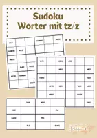 Vorschau - Spiele - Rechtschreibung Sudoku: Wörter mit tz und z - Deckblatt