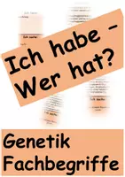 Vorschau - Spiele - Ich habe, wer hat Genetik Fachbegriffe Bio Sek II - Deckblatt