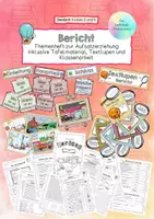 Vorschau - Unterrichtsreihen - Bericht - Themenheft Klasse 3 und 4 inklusive Klassenarbeit - Deckblatt