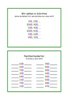 Vorschau - Arbeitsblätter - Einführung in den Tausenderraum - Deckblatt