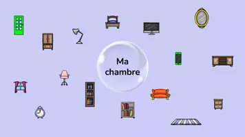 Vorschau - Unterrichtsreihen - Ma chambre Stationsarbeit (inkl. Lehr-Präsentation) - Seite 1