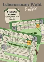 Vorschau - Spiele - Brettspiel Lebensraum Wald (Biologieunterricht) - Deckblatt