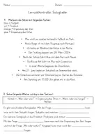 Vorschau - Klassenarbeiten - Lernzielkontrolle: Satzglieder - Seite 1