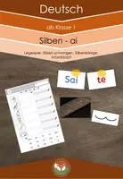 Vorschau - Arbeitsblätter - Silben: Legespiel und Arbeitsblatt ai - Deckblatt