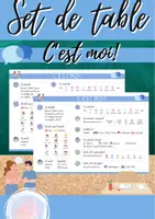 Vorschau - Arbeitsblätter - Set de table: C’est moi! - Deckblatt