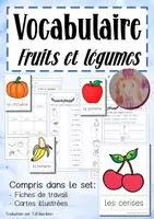 Aperçu - Feuilles d'exercices - Vocabulaire: Fruits et legumes - Page de couverture
