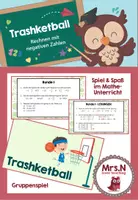 Vorschau - Spiele - Let's play Trashketball! (Rechnen mit negativen Zahlen) - Deckblatt