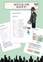 Vorschau - Arbeitsblätter - Much Or Many Mystery: Englisch einfach erklärt (Klasse 3-5) - Deckblatt