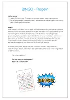 Vorschau - Spiele - BINGO Questions with Do / Short Answers / Kennenlernen Englisch - Seite 1