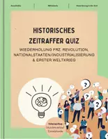 Vorschau - Arbeitsblätter - Geschichtsquiz: Historisches Zeitraffer-Quiz - Deckblatt