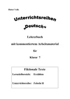Vorschau - Stundenentwürfe - Fabeln II -Klasse 7 (Digitale Unterrichtsreihe Deutsch) - Seite 1