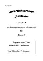 Vorschau - Stundenentwürfe - Textkürzung - Klasse 8 (Digitale Unterrichtsreihe Deutsch) - Seite 1