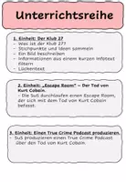 Vorschau - Unterrichtsreihen - Klub 27 - Kurt Cobain - Unterrichtsreihe - Escape Room - True Crime Podcast - Musik Klasse 9 und 10 - Seite 2