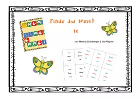 Vorschau - Spiele - Finde das Wort! - ie - Deckblatt
