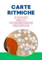 anteprima - Esercizi - CARTE RITMICHE - Con colori per COORDINAZIONE BIMANUALE - Pagina di copertina