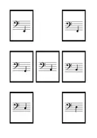 anteprima - Flashcard - CARD NOTE MUSICALI - In chiave di violino e di basso - Pagina 2