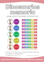 Vista previa - Hojas de trabajo - Dinosaurios memoria. Un juego para emparejar dinosaurios - Portada