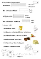 Vorschau - Test - Lernzielkontrolle Klasse 1 Lesen - Seite 2