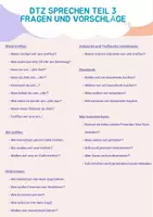 Vorschau - Arbeitsblätter - Materialpaket: DTZ Sprechen Teil 2+3 (Bildbeschreibung, über Themen und Erfahrungen sprechen) - Seite 1