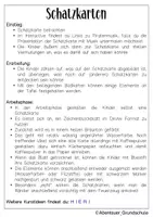 Vorschau - Mal- und Bastelvorlagen - Kunstidee Schatzkarte malen - Seite 1