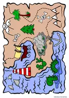 Vorschau - Mal- und Bastelvorlagen - Kunstidee Schatzkarte malen - Seite 3