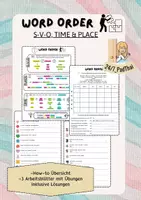 Vorschau - Arbeitsblätter - Word order /sentence structure (SVO, time, place) - Deckblatt