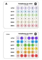 Vorschau - Spiele - Pop It / Plopper - Multiplikation bis 10000 Mathematik - Seite 3