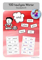 Vorschau - Unterrichtsreihen - 100 häufigste Wörter - lesen und schreiben - Materialpaket - Seite 1