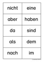 Vorschau - Arbeitsblätter - Die 100 häufigsten Wörter - Karteikarten - Druckschrift - Seite 3