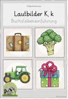 Vorschau - Bildkarten - Lautbilder K - Buchstabeneinführung - Deckblatt