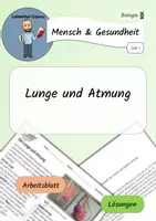 Vorschau - Arbeitsblätter - Lunge und Atmung / Mensch & Gesundheit - Deckblatt