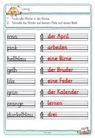 Vorschau - Arbeitsblätter - Farbenfrohes Laufdiktat 3 - Klasse 1 - Seite 3